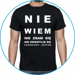 NIE WIEM NIE ZNAM SIĘ NIE ORIENTUJĘ SIĘ ZAROBIONY JESTEM