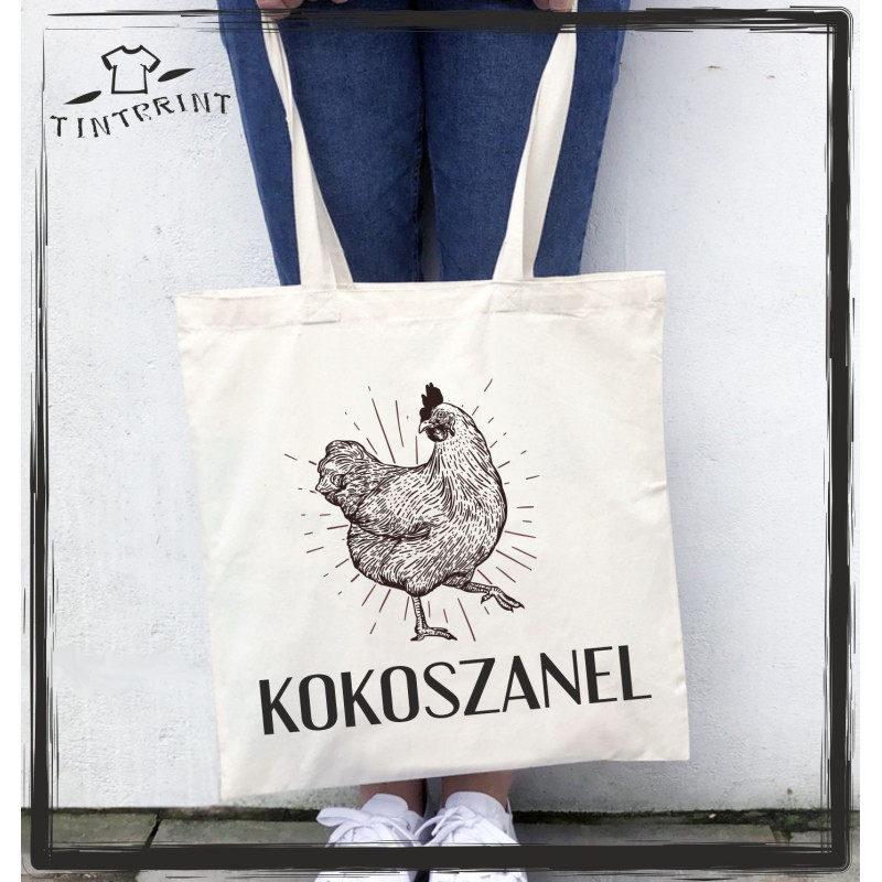 KOKOSZANEL TORBA BAWEŁNIANA Z NADRUKIEM KOKOSZANEL TORBA BAWEŁNIANA Z NADRUKIEM