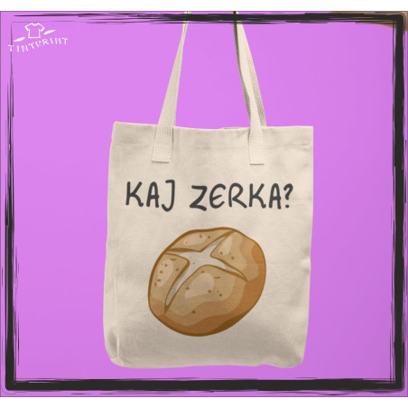KAJ ZEKA? TORBA BAWEŁNIANA Z NADRUKIEM TINTPRINT