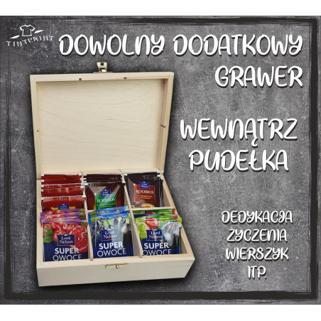 DODTAKOWY GRAWER WEWNĄTRZ PUDEŁKA NA HERBATĘ