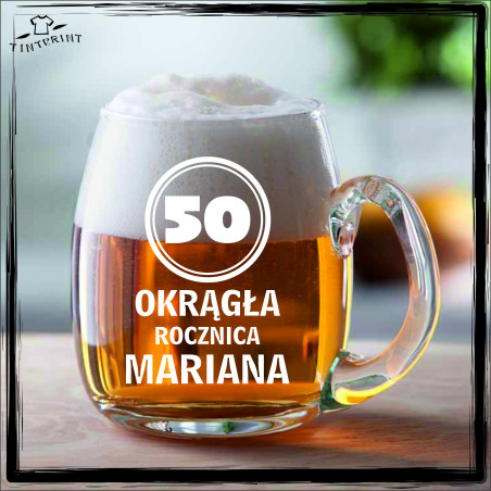 50 okrągła rocznica mariana KUFEL Z GRAWEREM