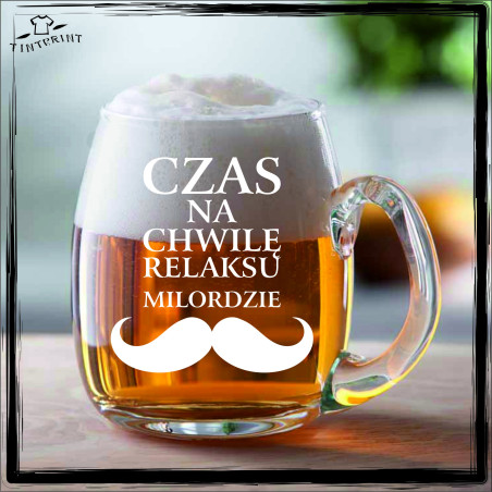 CZAS NA CHWILĘ RELAKSU MILORDZIE KUFEL Z GRAWEREM