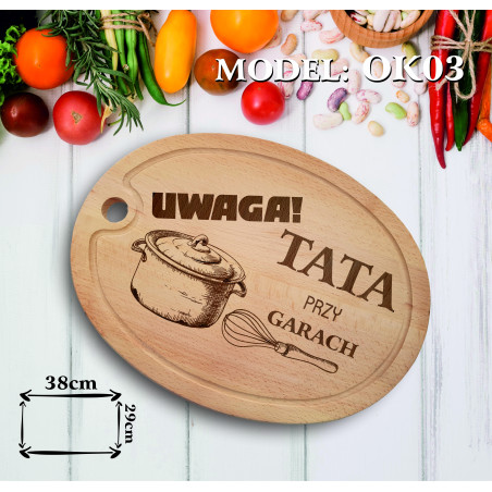 UWAGA TATA PRZY GARACH DESKA Z GRAWEREM