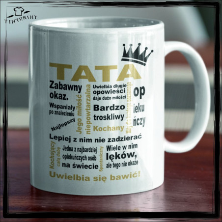 TATA KUBEK Z NADRUKIEM DZIEŃ TATY DZIEŃ OJCA