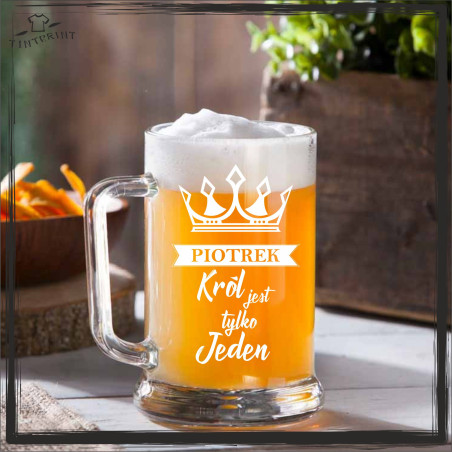(IMIĘ) KRÓL JEST TYLKO JEDEN KUFEL Z GRAWEREM