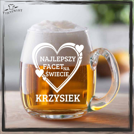 NAJLEPSZY FACET NA ŚWIECIE (IMIĘ) KUFEL Z GRAWEREM