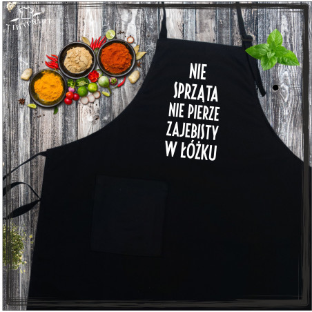 Fartuch - NIE SPRZĄTA NIE PIERZE ...
