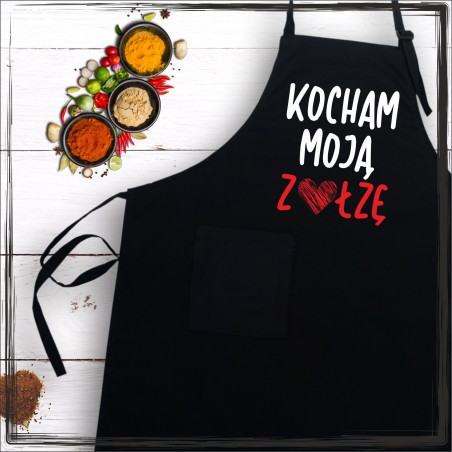 Fartuch - kocham moją zołzę