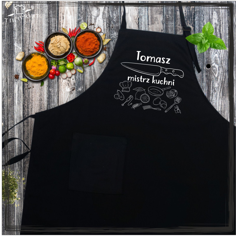 Fartuch - (imię) mistrz kuchni Fartuch - (imię) mistrz kuchni