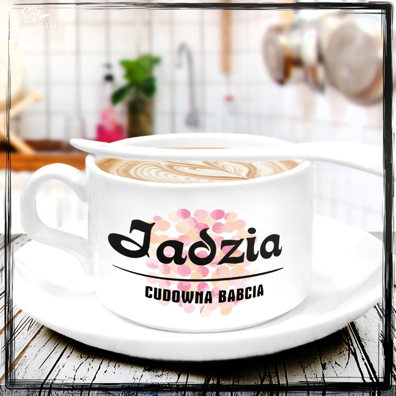 cudowna babcia- filizanka z nadrukiem cudowna babcia- filizanka z nadrukiem