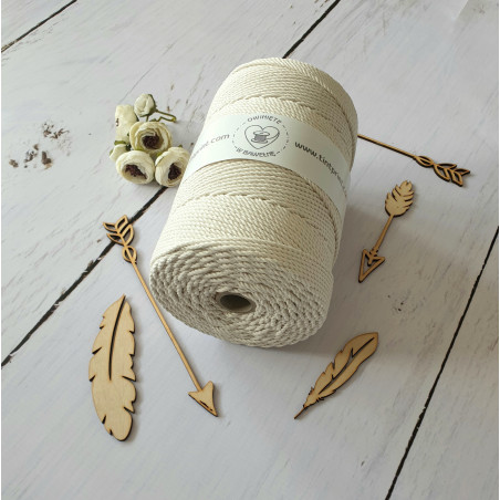 Sznurek naturalny 3ply 5mm 250m