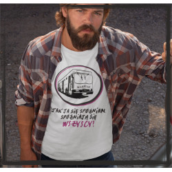 (imię) JAK JA SIĘ SPÓŹNIAMM SPÓŹNIAJĄ SIĘ WSZYSCY T-SHIRT Z NADRUKIEM