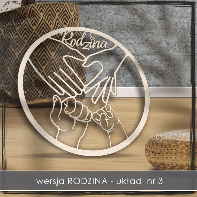 Obręcz rodzinna- ręce 3 , koło, baza do łapacza Obręcz rodzinna- ręce 3 , koło, baza do łapacza
