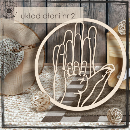 Obręcz rodzinna- ręce 12 , koło, baza do łapacza