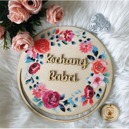 Obręcz z kolorową grafiką 1