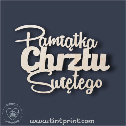 Napis Chrzest 3
