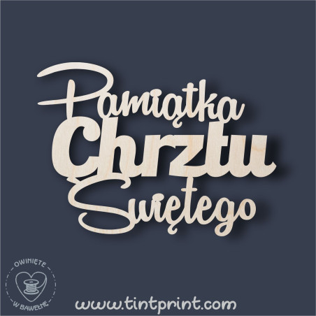 Napis Chrzest 3
