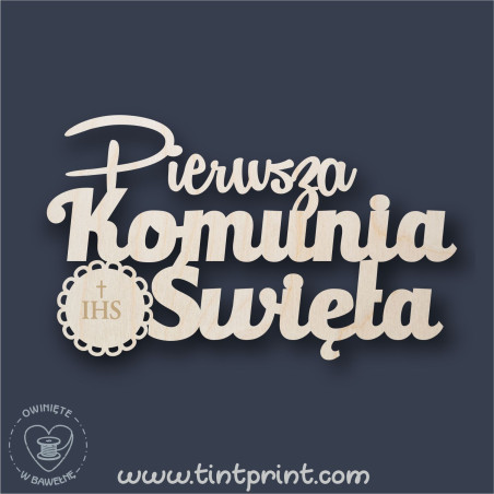 Napis Komunia 1