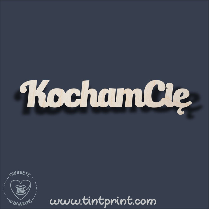 Napis kocham 2 Napis kocham 2