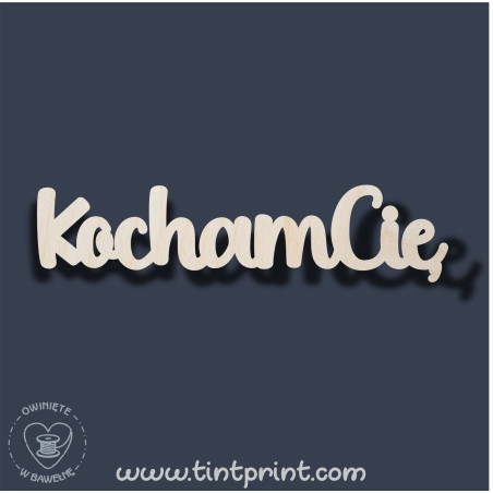 Napis kocham 4