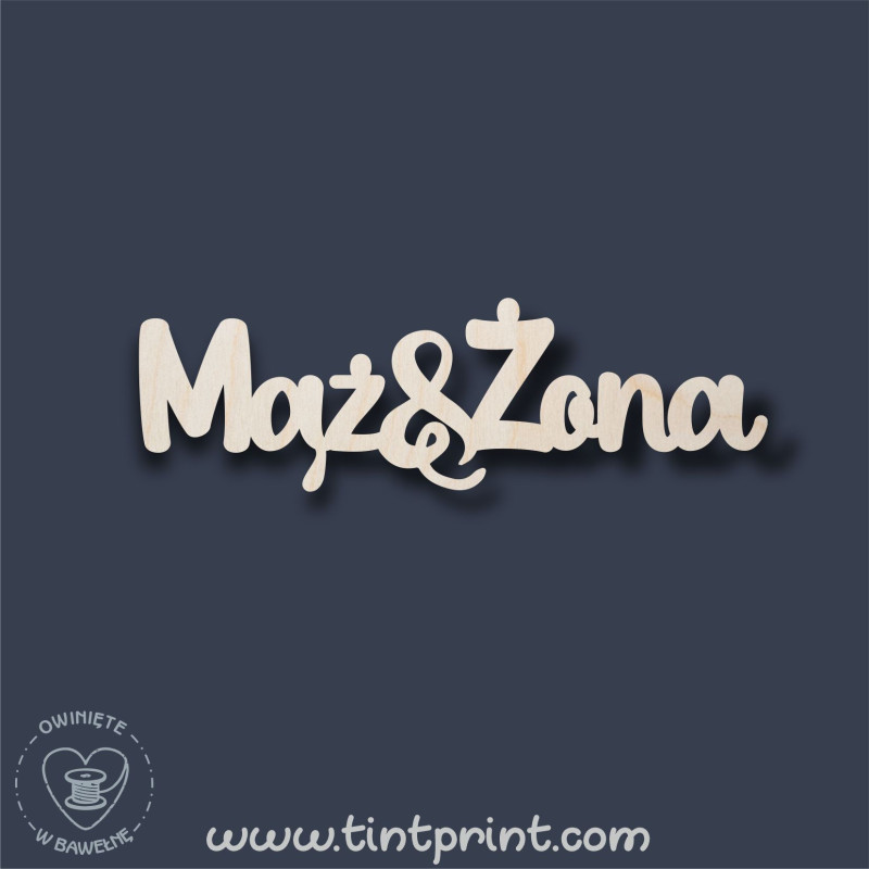 Napis mąż żona 4 Napis mąż żona 4