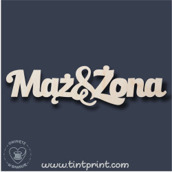 Napis mąż żona 5