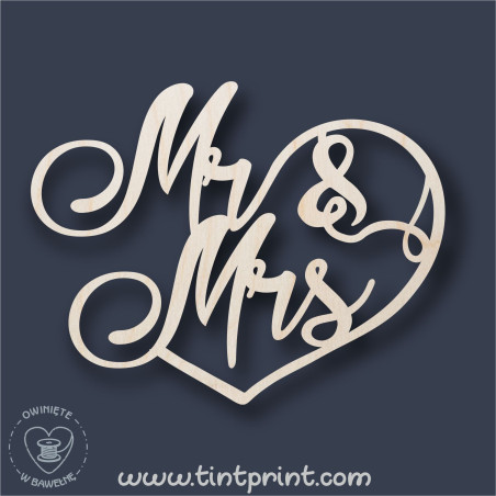 Napis mr mrs 1