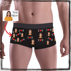 BOXERKI ZE ZDJECIEM, I LOVEY YOU