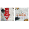 Drewniana tabliczka Strzałka Santa