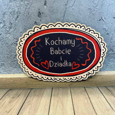 Tabliczka babciu dziadku kocham was