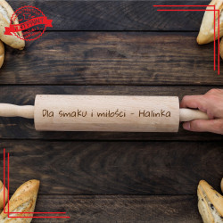 Dla smaku i miłości (imię)   wałek z grawerem
