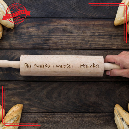 Dla smaku i miłości (imię)   wałek z grawerem