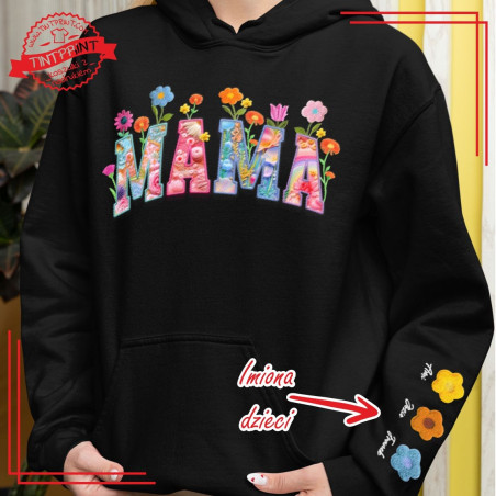 Bluza MAMA + IMIONA DZIECI NA RĘKAWIE