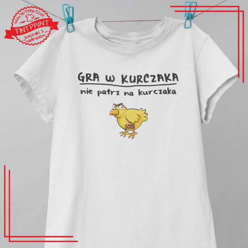 Koszulka "Gra w kurczaka" – Humor, który wciąga! Koszulka "Gra w kurczaka" – Humor, który wciąga!