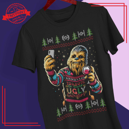 Koszulka "Świąteczny Chewbacca" – Wookiee w świątecznym nastroju