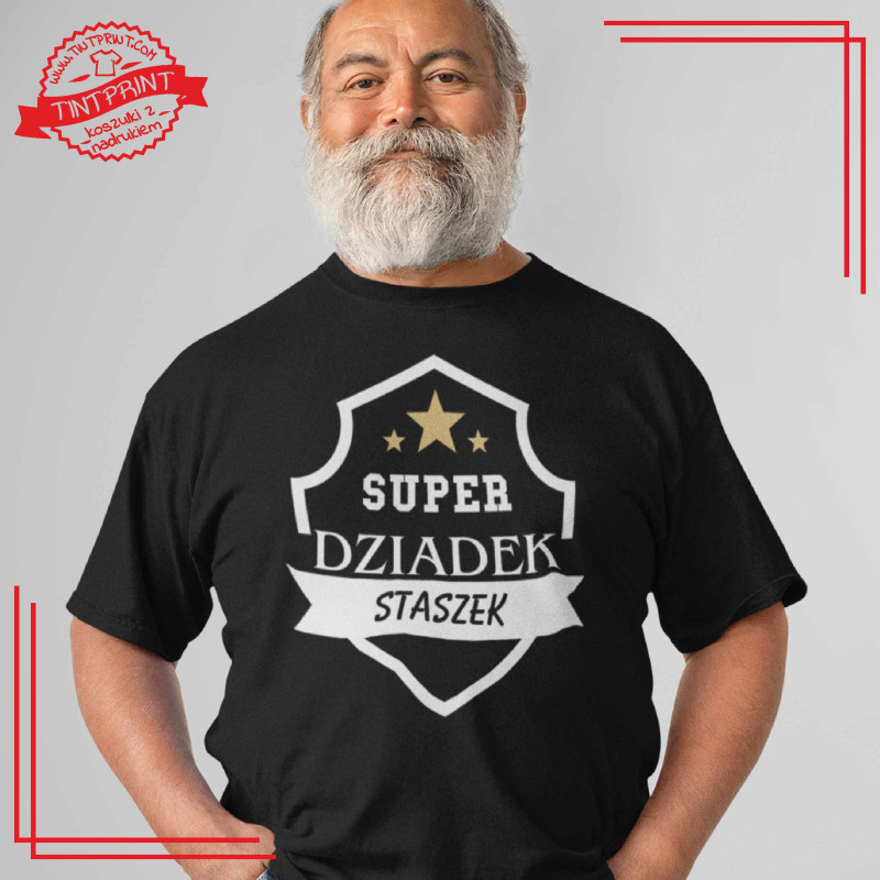 "Super Dziadek" – Koszulka z Twoim imieniem!
Wyjątkowy prezent na Dzień Dziadka. "Super Dziadek" – Koszulka z Twoim imieniem!
Wyjątkowy prezent na Dzień Dziadka.