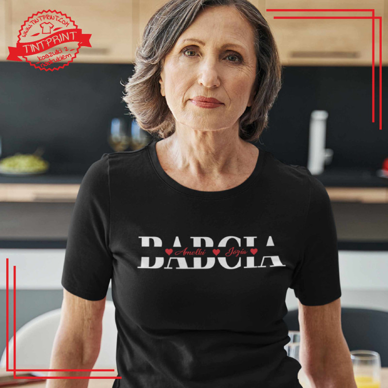 Koszulka "Babcia" z imionami wnuków – Prezent od serca!
Personalizowana koszulka, która wywoła wzruszenie. Koszulka "Babcia" z imionami wnuków – Prezent od serca!
Personalizowana koszulka, która wywoła wzruszenie.