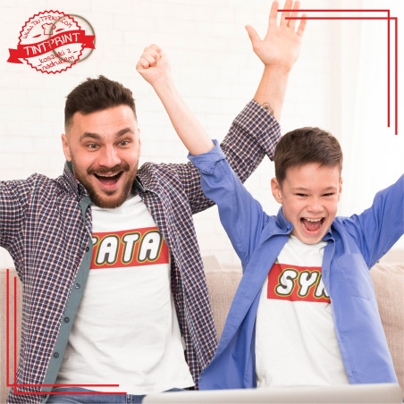 Zestaw koszulek TATA & SYN – idealne T-shirty dla taty i syna