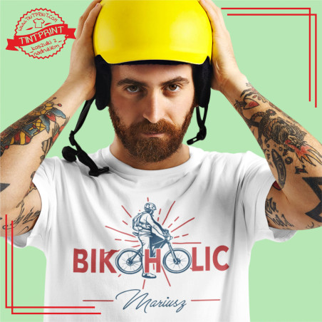 koszulka dla rowerzysty, personalizowana koszulka, bikoholic