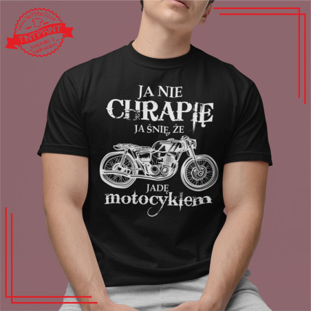 koszulka dla motocyklisty, śmieszna koszulka, motocykl
