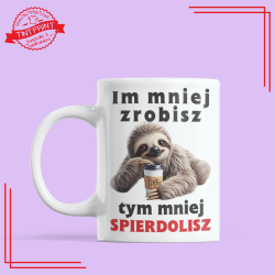 Kubek z leniwcem – zabawny prezent dla leniwych
