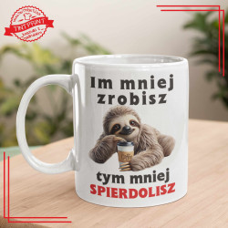 Kubek z leniwcem – zabawny prezent dla leniwych
