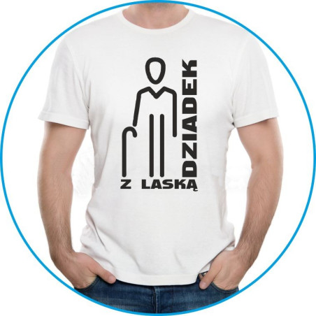 dziadek z laską